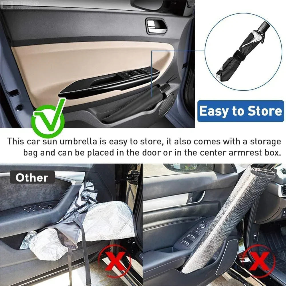 Interior Sunshade Umbrella for Cars & Trucks